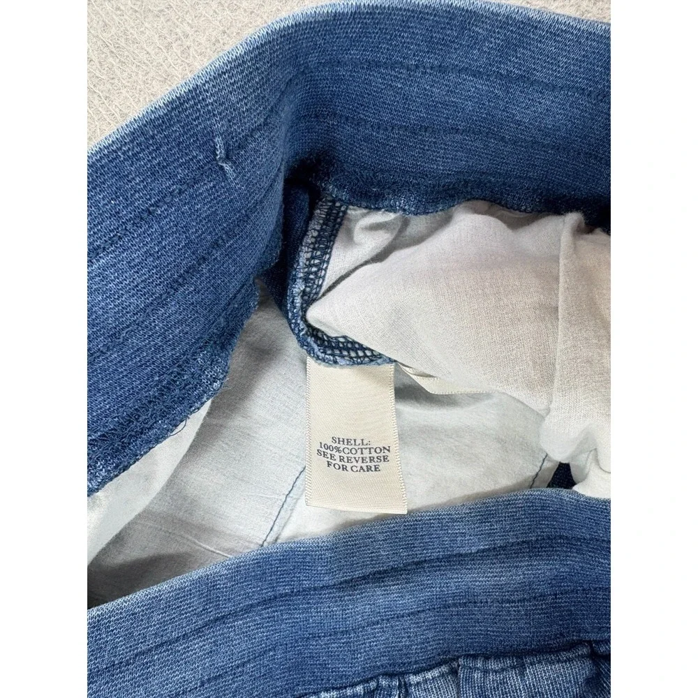 Quaker Marine Dark Wash Indigo Loopback Terry‎ Joggers (Men's Large) Blue